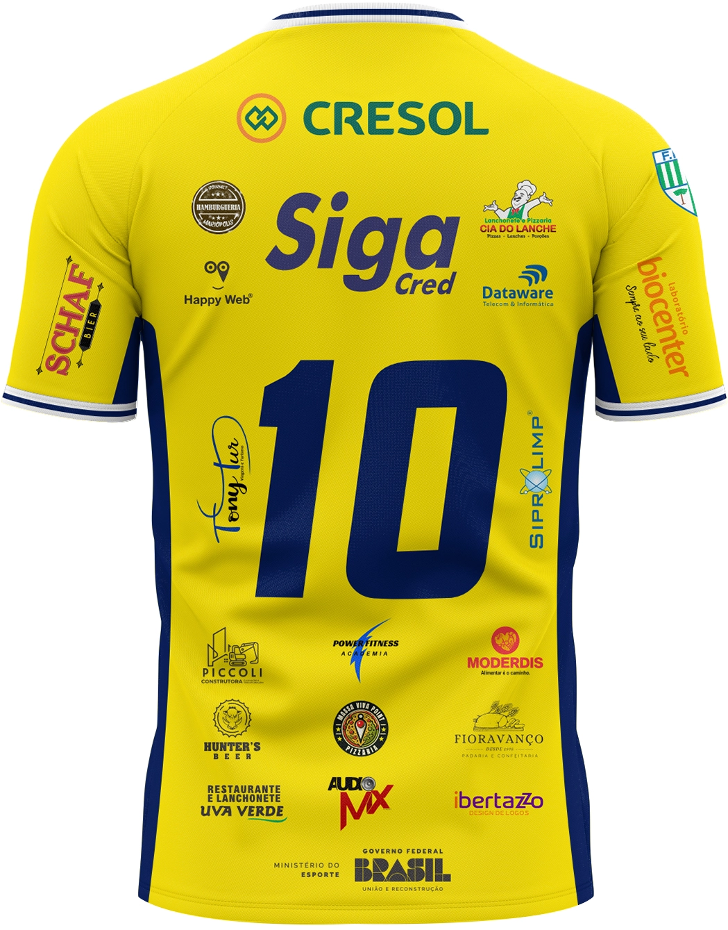 Camiseta AAEMA Amarela - Atrás