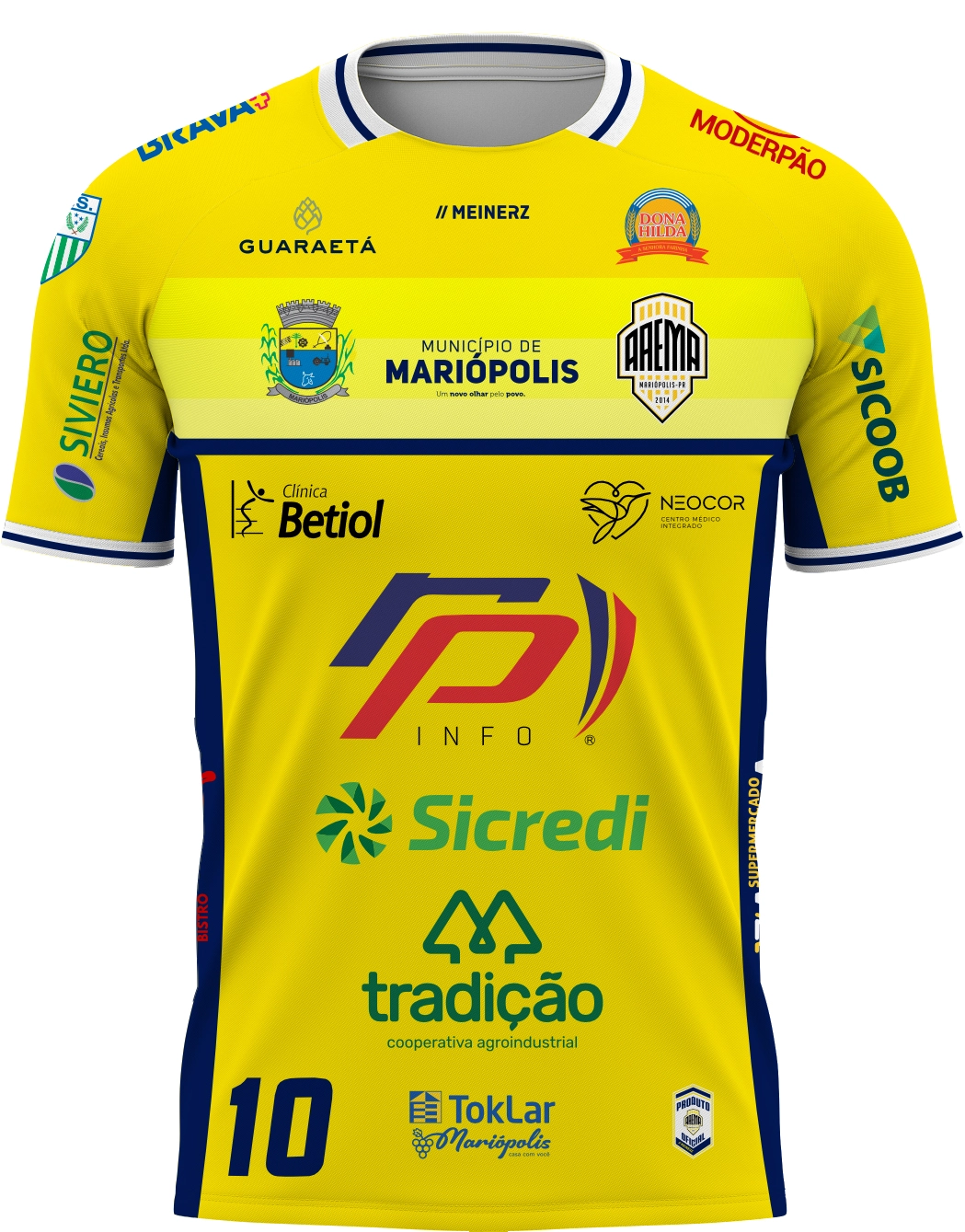 Camiseta AAEMA Amarela - Frente