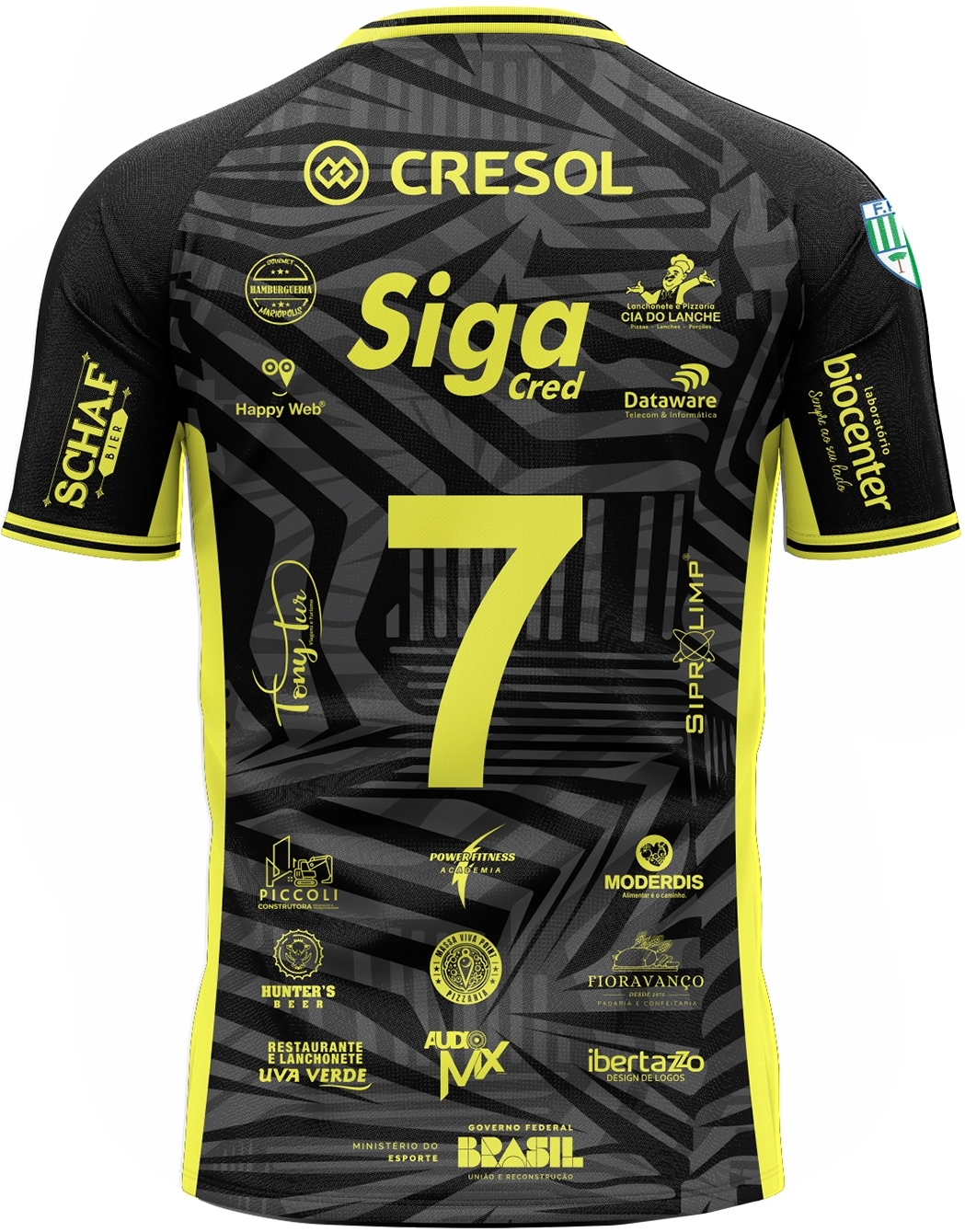 Camiseta AAEMA Preta - Atrás