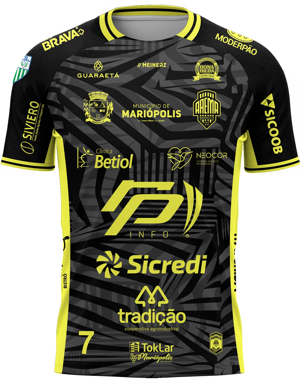 Camiseta AAEMA Preta - Frente